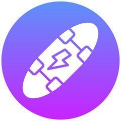 Electric Skateboard Icon