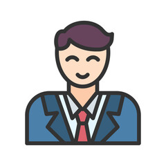 People icon vector image. Suitable for mobile apps, web apps and print media.