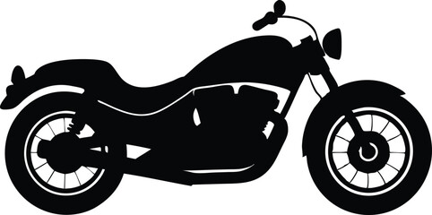 Speed bike silhouette black vector art work