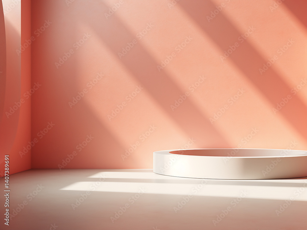 Poster simple lines forming design elements with clean composition and rim light outlining edges
