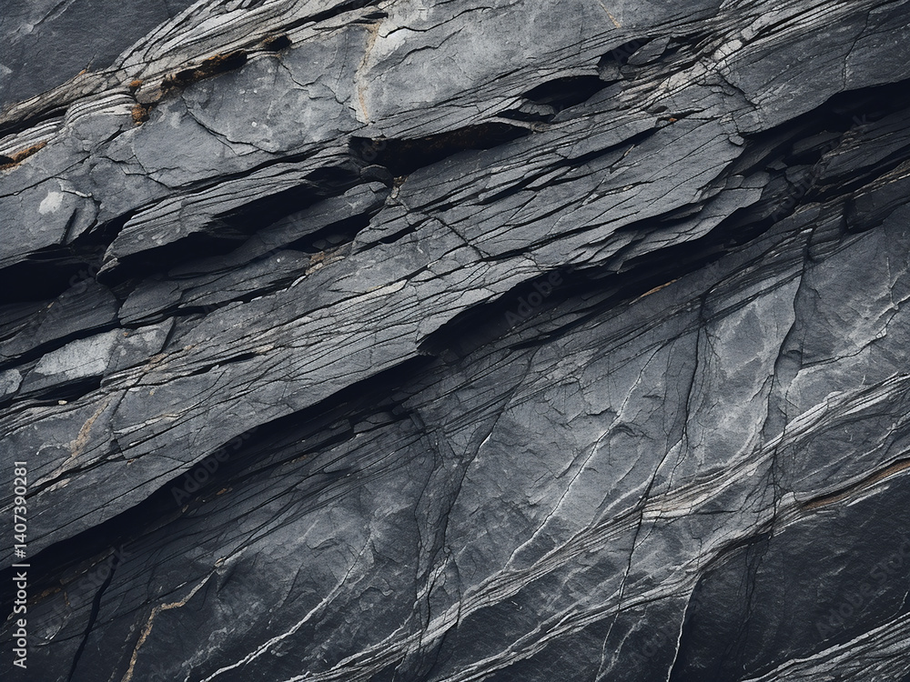 Aufkleber slate surface close-up showing thin layers with flat texture resembling earth�s display