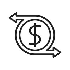 Refinancing icon vector image. Suitable for mobile apps, web apps and print media.