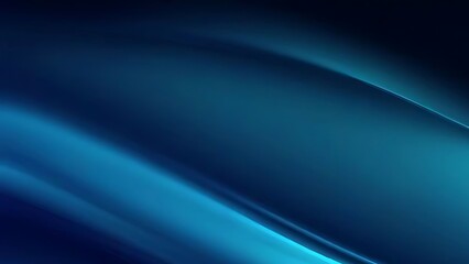 Abstract Blue Gradient Background: Smooth Curves and Dynamic Flow