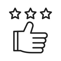 Satisfaction icon vector image. Suitable for mobile apps, web apps and print media.