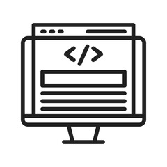 Scripts icon vector image. Suitable for mobile apps, web apps and print media.