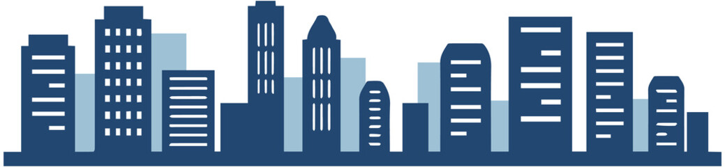 High-rise skyline silhouette  © Otomedream