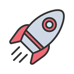 Start Up icon vector image. Suitable for mobile apps, web apps and print media.