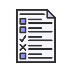 Task Report icon vector image. Suitable for mobile apps, web apps and print media.