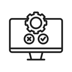 Testing icon vector image. Suitable for mobile apps, web apps and print media.