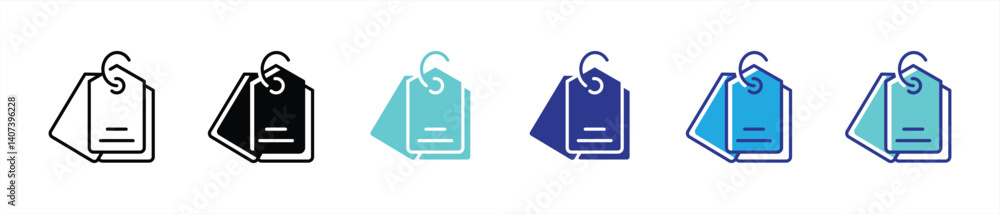 Poster label price tag icon set. product tag icon for app and web. vector illustration