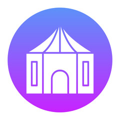 Polygonal Tent Icon