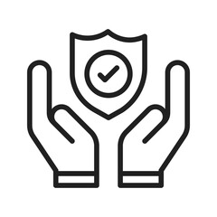 Trust icon vector image. Suitable for mobile apps, web apps and print media.