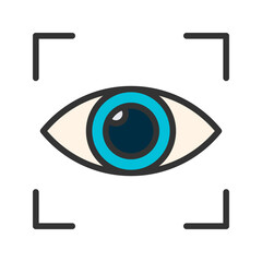 Vision icon vector image. Suitable for mobile apps, web apps and print media.