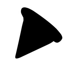 pizza slice silhouette vector illustration