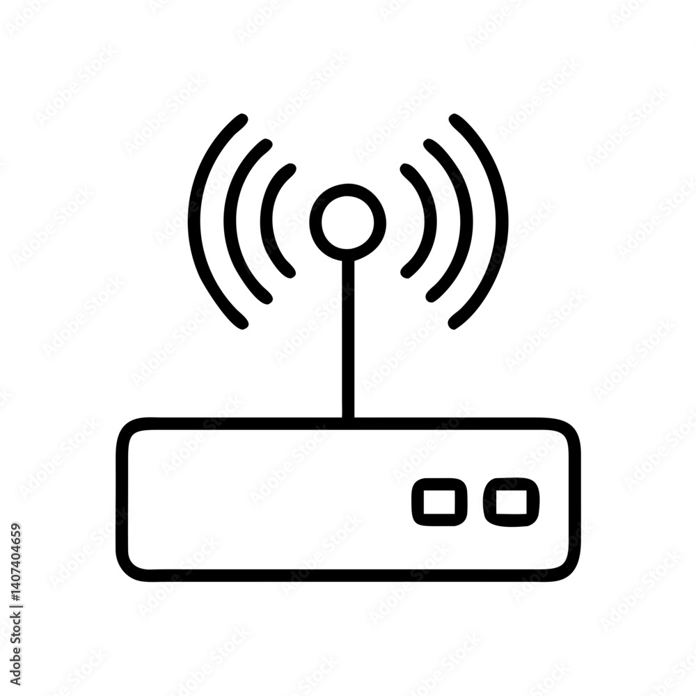 Poster wifi router icon vector illustration for wireless internet connection and network signal design