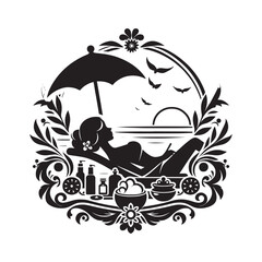 Woman enjoying a relaxing spa day