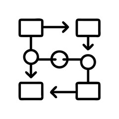 Flowchart diagram process workflow chart illustration infographic design presentation template vector