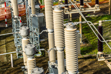 Power Transformer in High Voltage Electrical Outdoor Substation