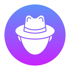 Noir Hat Icon