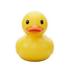 PNG Rubber Duck Toy 3D Cartoon Icon Isolated on Transparent or White Background For Children's Themes
