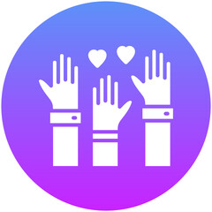 Obraz premium Volunteering Icon