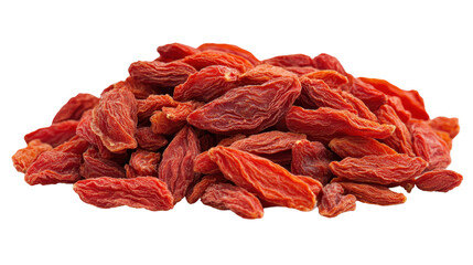 Isolated Pile of Dried Goji Berries