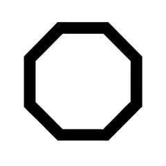 Octagon icon vector illustration