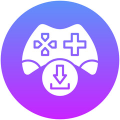 Fototapeta premium Download Game Icon