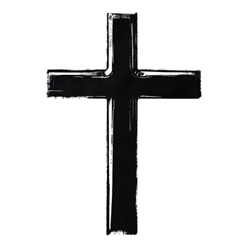 graphics of a black simple Christian cross