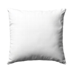 Isolated White Fabric Pillow