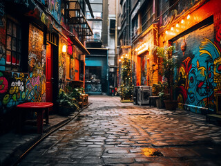 Creative street art on walls conveying bold messages and sharing clear cultural expressions