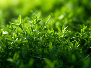 Summer grass transitions from olive to emerald offering a natural and peaceful blend