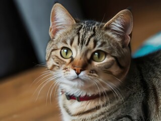 cat on transparent background , portrait of a cat, close up of cat