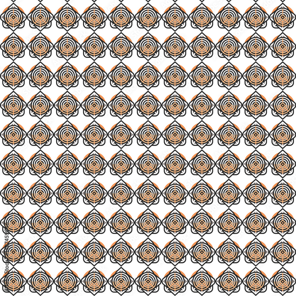 Poster depth in shapes patterns design