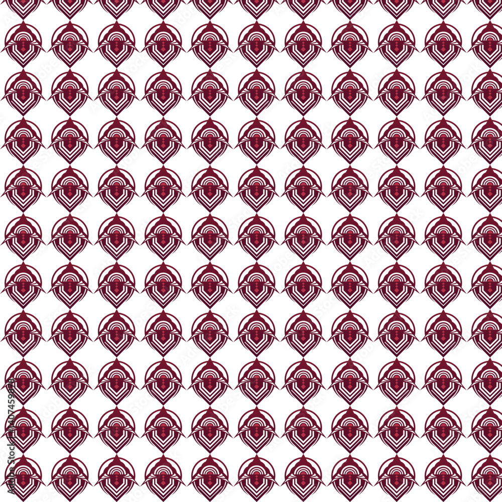 Poster depth in shapes patterns design