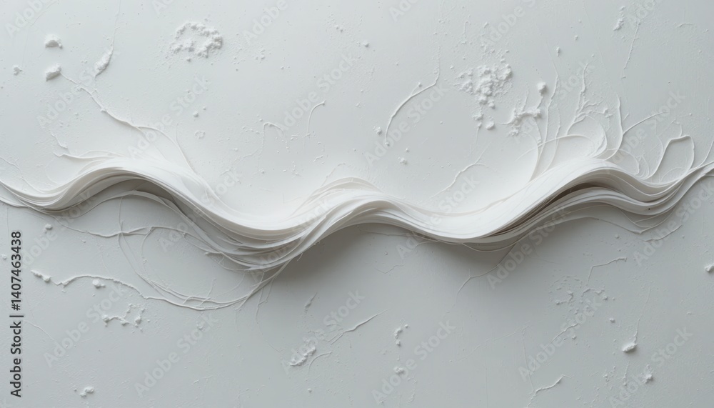 Poster abstract wave form art creation studio environment high-quality photography minimalist aesthetic clo