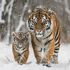 Majestic Tiger Standing Proud in the Wild, Showcasing Strength, Beauty, and Fierce Elegance