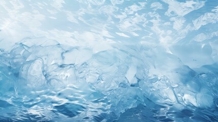 Obraz premium waves ice blue background