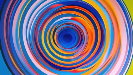 Vibrant Swirling Colorful Abstract Background Psychedelic Circular Design Modern Art