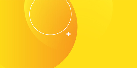 yellow waves background. Circle shapes composition. Dynamic shapes composition and elements. Modern design in Eps10 vector illustration