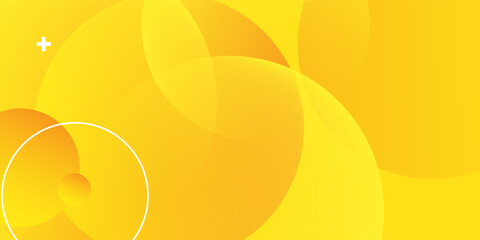 yellow waves background. Circle shapes composition. Dynamic shapes composition and elements. Modern design in Eps10 vector illustration