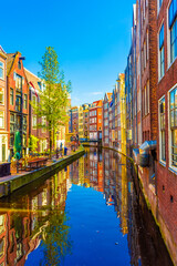 Amsterdam, Netherlands, canals of the city center
