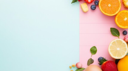 a weekly healthy food grid, nutrition schedule template, soft color blocks, isolated on white background