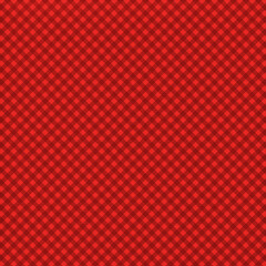 Red plaid gingham, scottish tartan texture, grid graph paper with rhombus squares pattern, picnic napkin and curtain tablecloth, vector seamless geometric checkered fabric