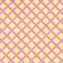 Yellow plaid gingham, scottish tartan texture, grid graph paper with rhombus squares pattern, picnic napkin and curtain tablecloth, vector seamless geometric checkered fabric