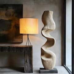 Modern Abstract Sculpture Decor