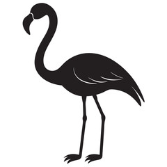 Obraz premium Silhouette of flamingo