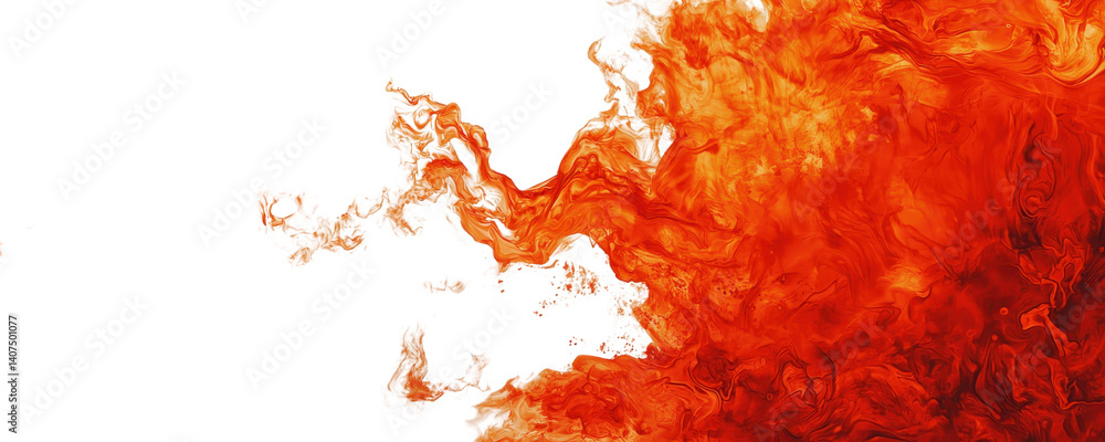 Poster abstract fiery orange and red swirls paint texture background ideal for design projects needing a bo