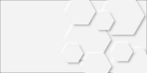 Abstract gray geometric modern hexagon background Neomorphs design. Geometric 3d texture illustration. hexagon concept design abstract technology background. paper texture and business ,card, flyer. 