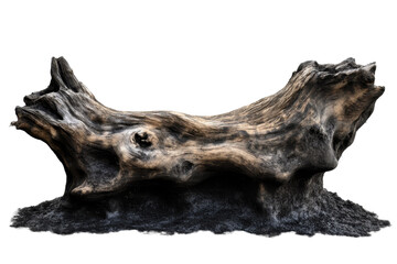 Isolated Old Wooden Trunk